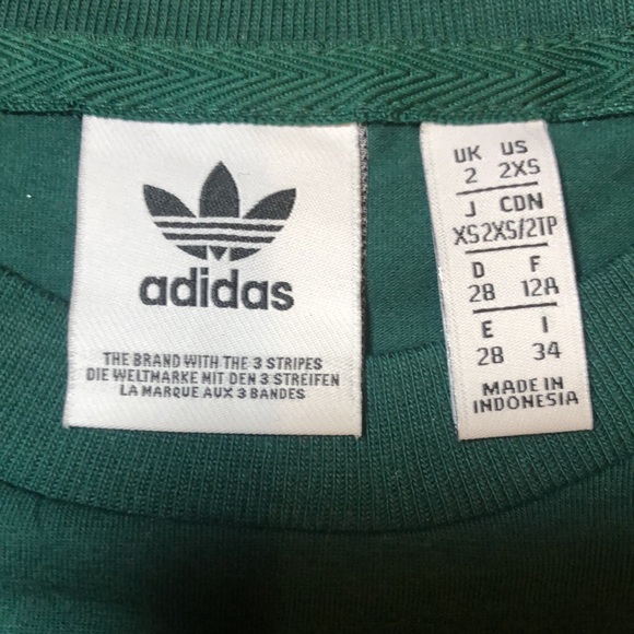 NWOT ADIDAS ORIGINALS | Forest Green Trefoil Tee - Picture 4 of 4